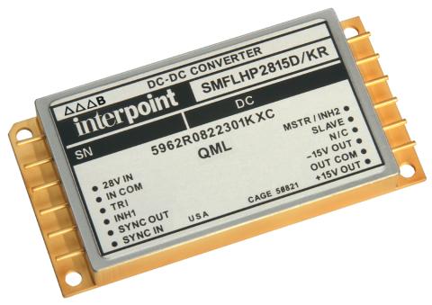 Interpoint® SMFLHP Series™ 28 volt DC-DC converters